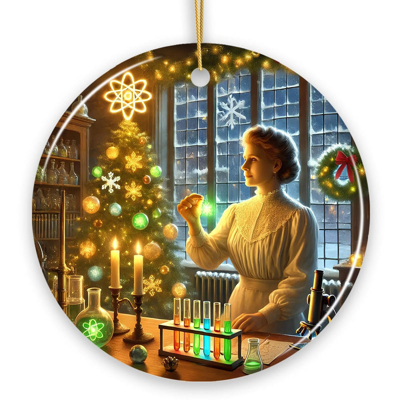 Marie Curie Christmas Ornament, Physicist and Chemist Student and Teacher Gift