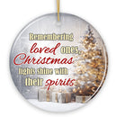 Remembering Loved Ones on Christmas Ornament, Winter Elegance Gift