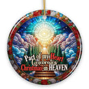 Stairway to Heaven Stained Glass Ornament, Christmas in Heaven Memorial Gift