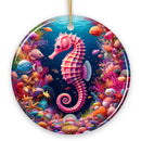 Tropical Tide Treasure Radiant Seahorse Ornament, Ocean-Themed Gift And Decor