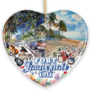 Vibrantly Tropical Fort Lauderdale Ornament, Cultural and Lively Florida Beach Christmas Gift