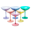 Champagne Coupes 12OZ By Colorful Champagne Glasses Prosecco Mimosa Glasses Set Cock by The Wine Savant
