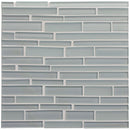 Nebbia Gloss/matte Interlocking Slides Glass Mosaic