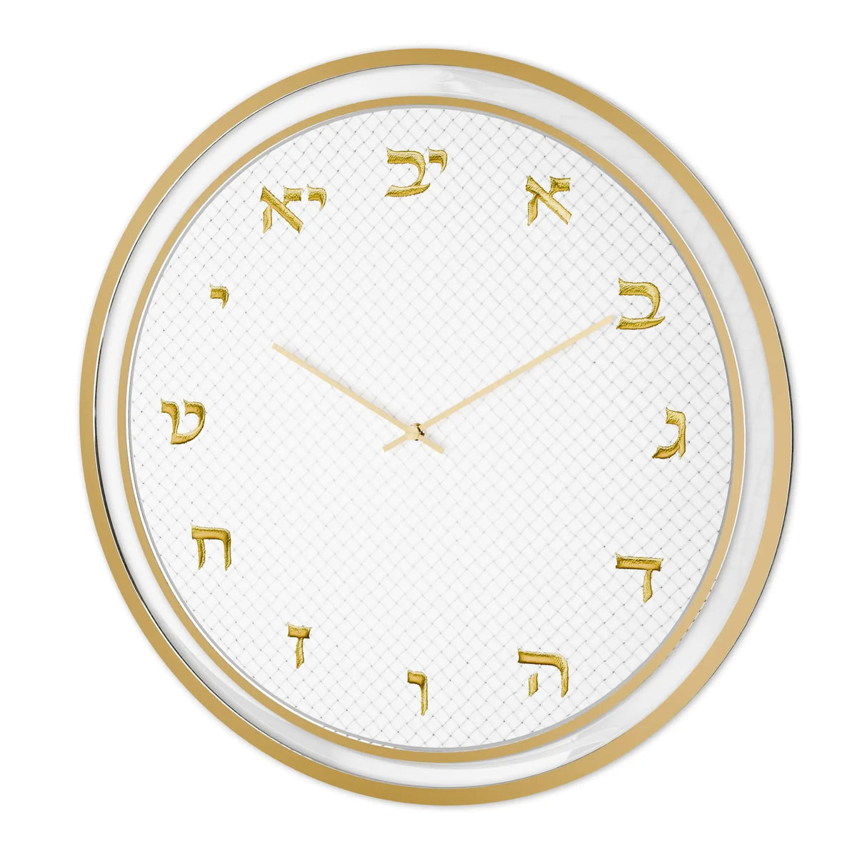 Woven Leatherite Wall Clock