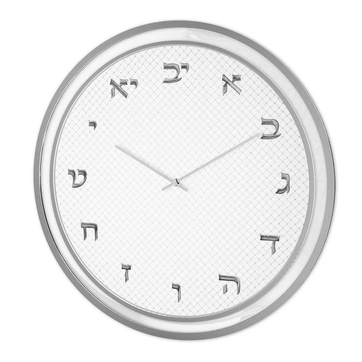 Woven Leatherite Wall Clock, photo 3 of 6