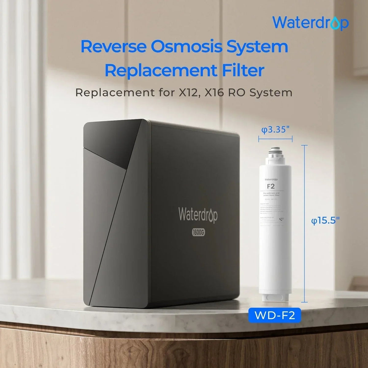 F2 Filter for Waterdrop X Series Reverse Osmosis System, photo 2 of 6
