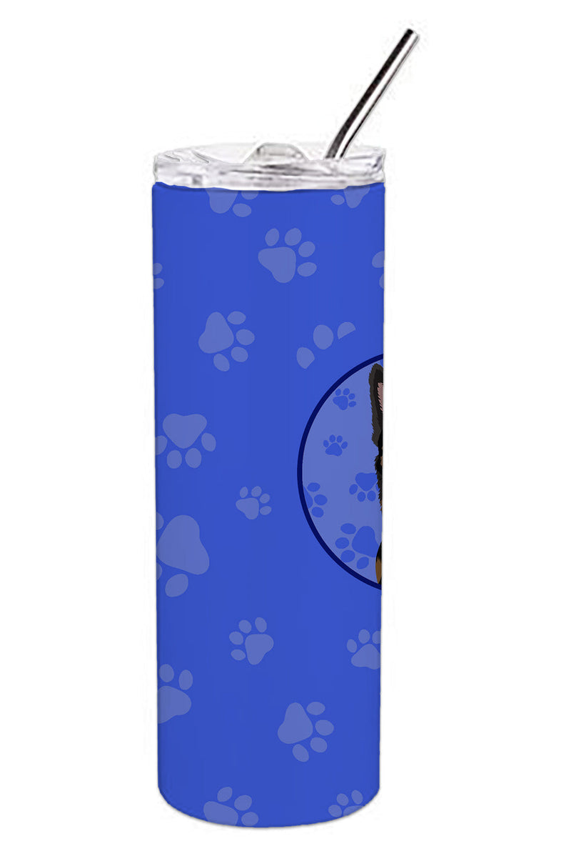 German Shepherd Bicolor  Stainless Steel 20 oz Skinny Tumbler
