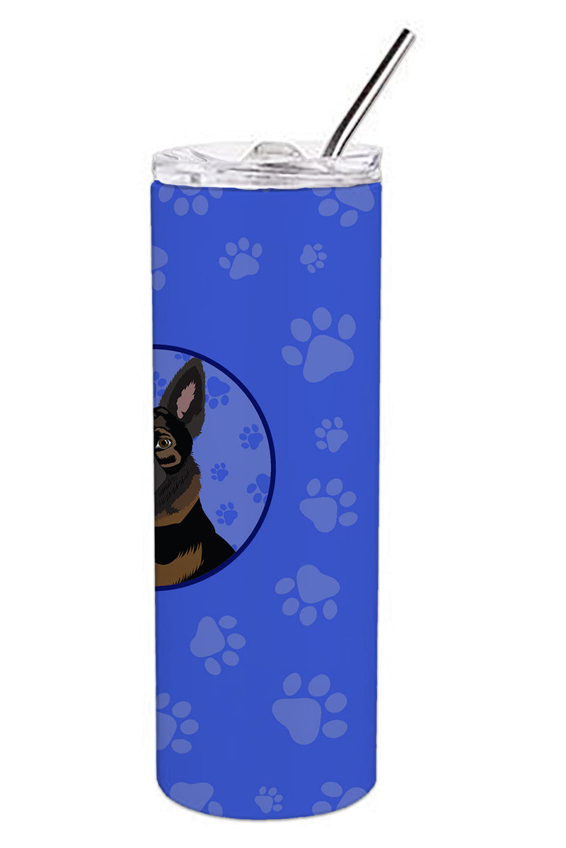 German Shepherd Bicolor  Stainless Steel 20 oz Skinny Tumbler