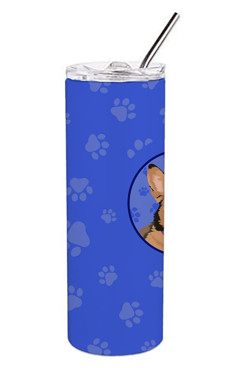 Pembroke Welsh Corgi Sable and White  Stainless Steel 20 oz Skinny Tumbler