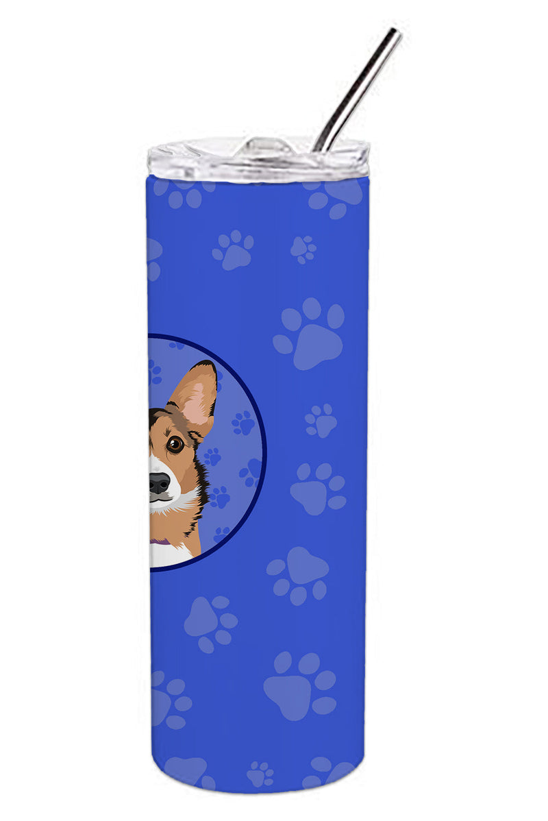 Pembroke Welsh Corgi Sable and White  Stainless Steel 20 oz Skinny Tumbler