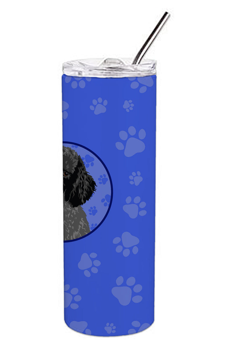 Poodle Standard Black  Stainless Steel 20 oz Skinny Tumbler
