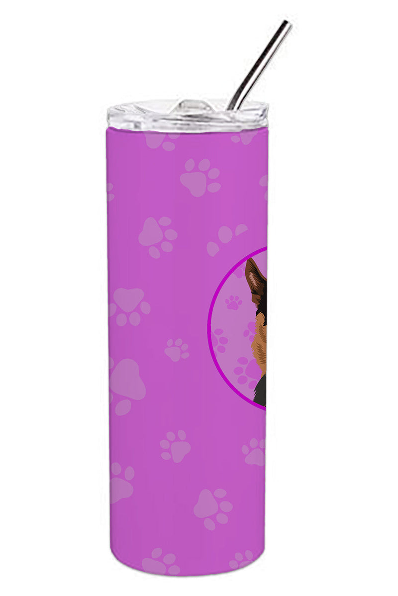 German Shepherd Red Sable Stainless Steel 20 oz Skinny Tumbler