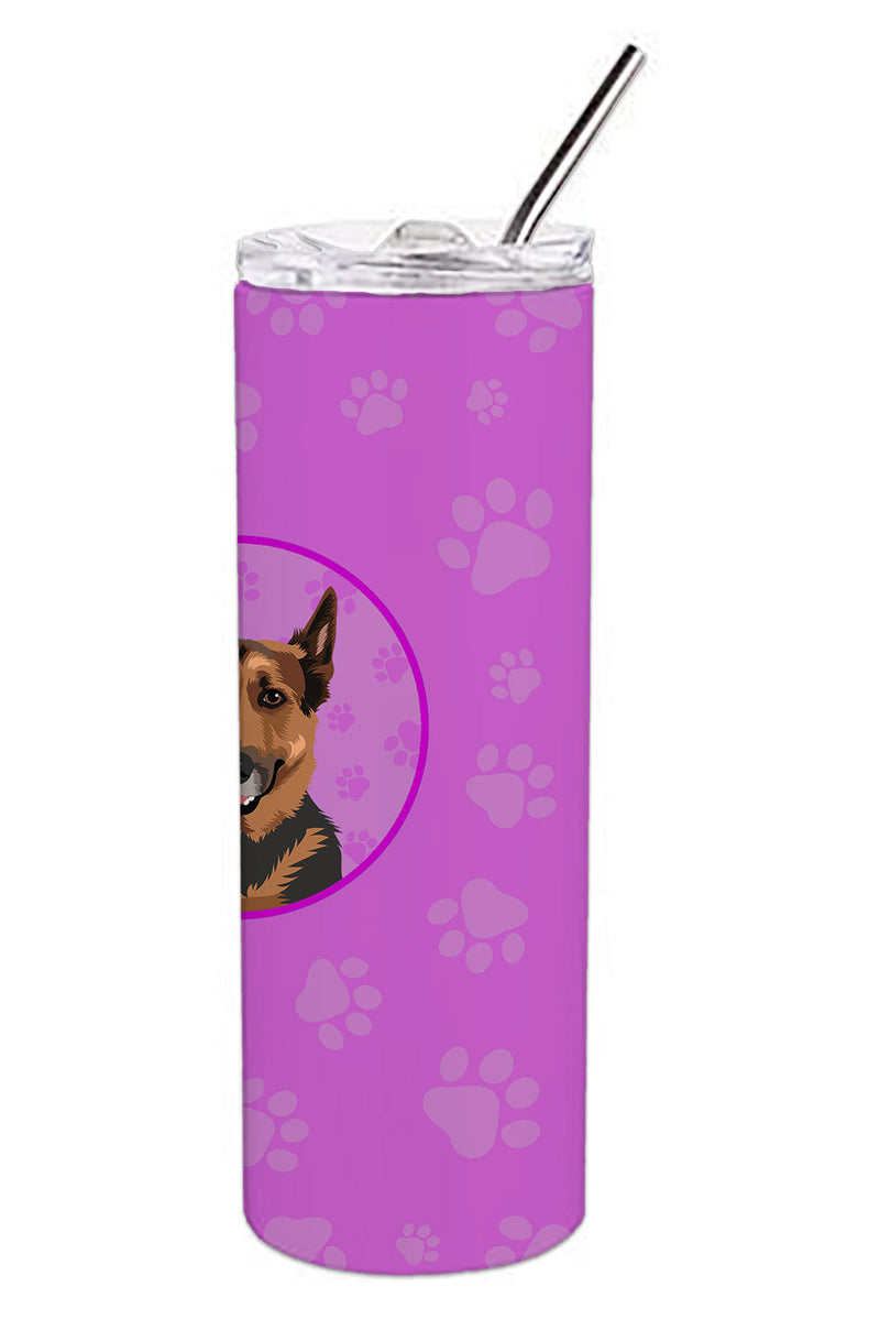 German Shepherd Red Sable Stainless Steel 20 oz Skinny Tumbler