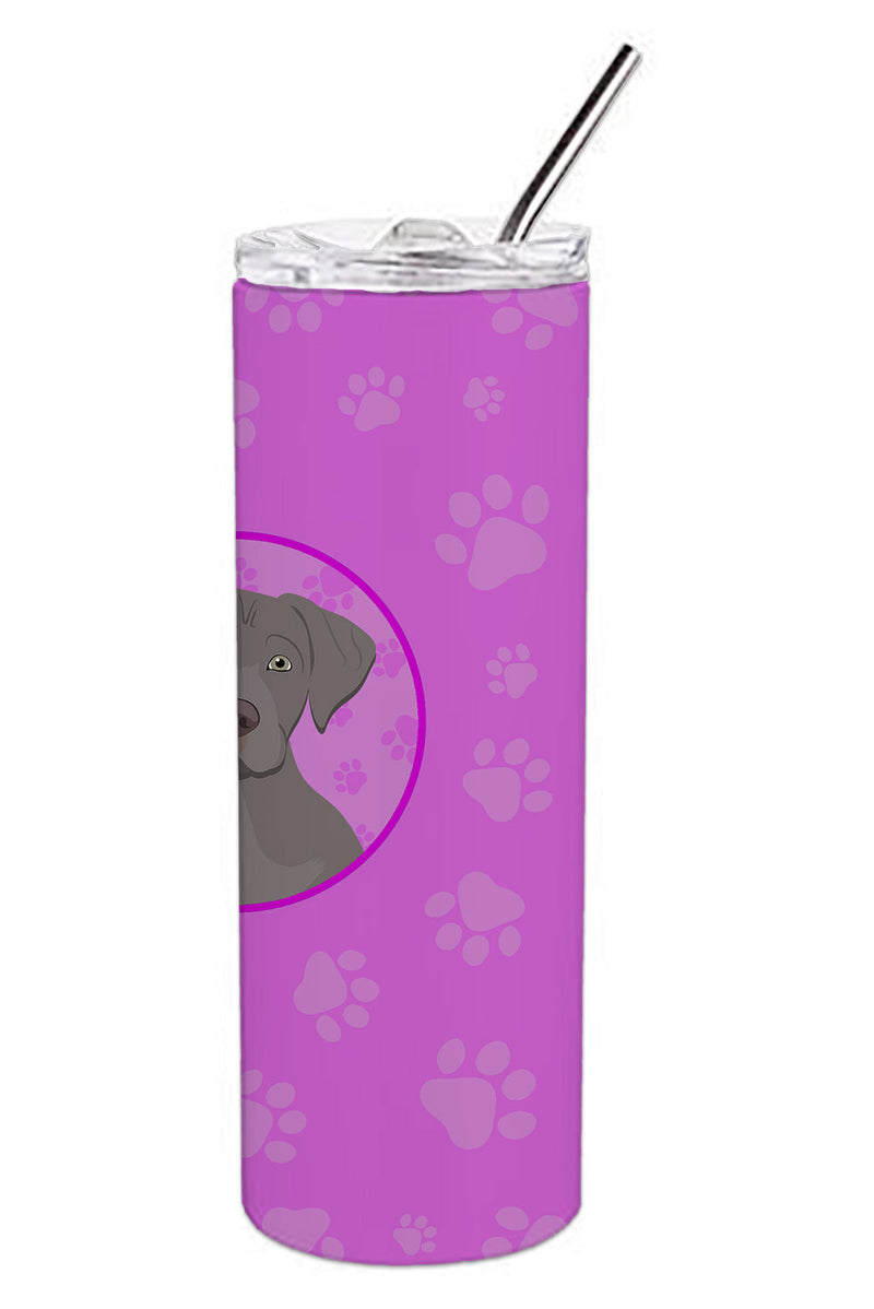 Labrador Retriever Gray Puppy Stainless Steel 20 oz Skinny Tumbler