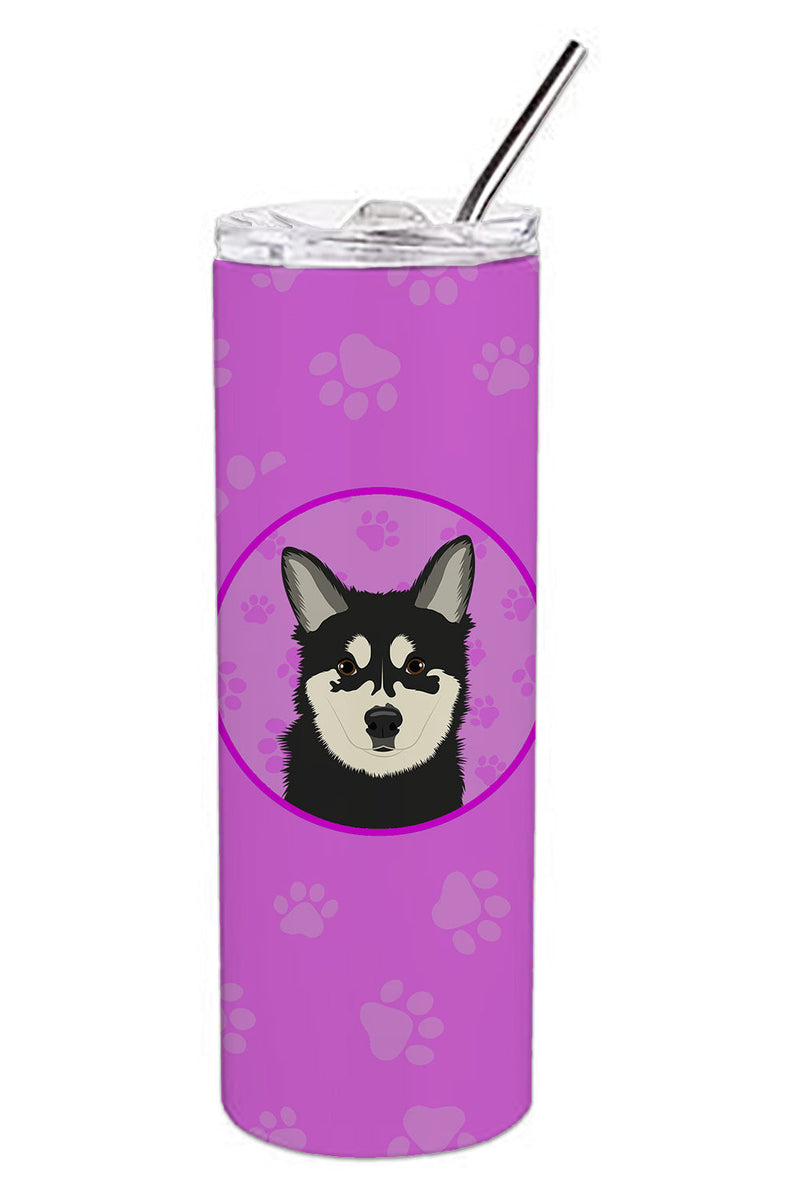 Shiba Inu Husky Mix Stainless Steel 20 oz Skinny Tumbler
