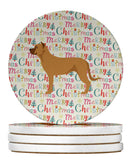 Alano Espanol Spanish Bulldog Large Sandstone Coasters Pack of 4