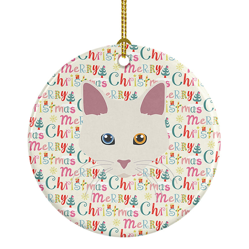 Aphrodite Giant Cat Christmas Ceramic Ornament