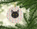 Bombay Cat Christmas Ceramic Ornament