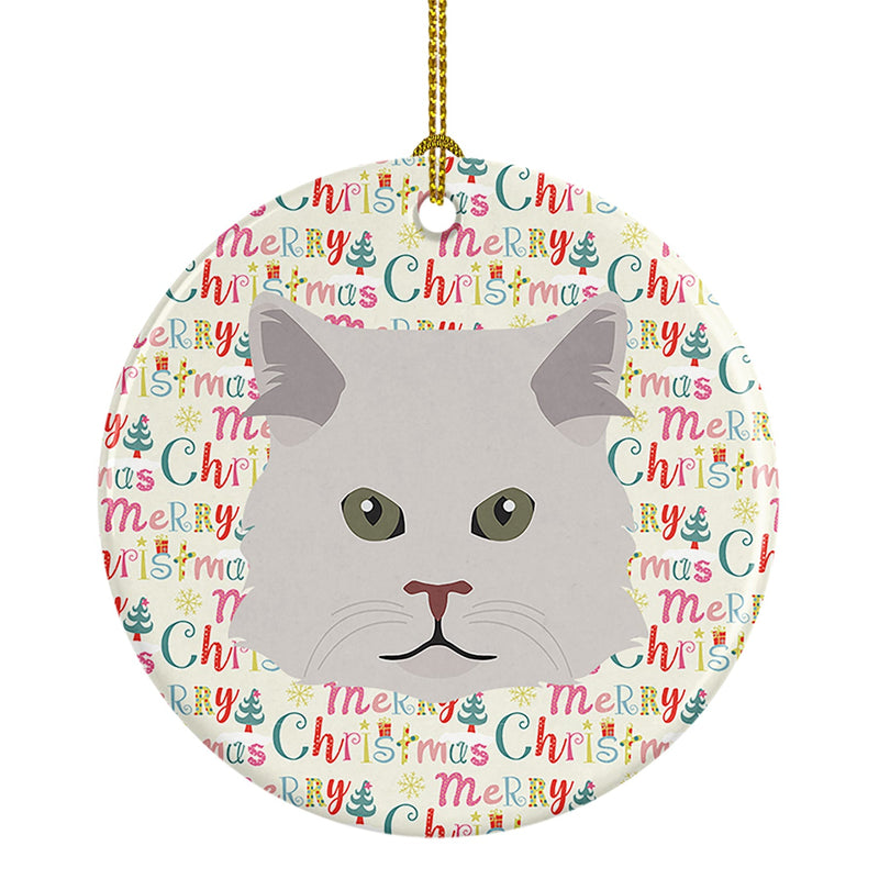 Persian Traditional Cat Christmas Ceramic Ornament