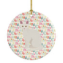 Aphrodite Giant Cat Christmas Ceramic Ornament