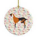 Anglo-nubian Nubian Goat Christmas Ceramic Ornament