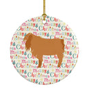 American Lamancha Goat Christmas Ceramic Ornament