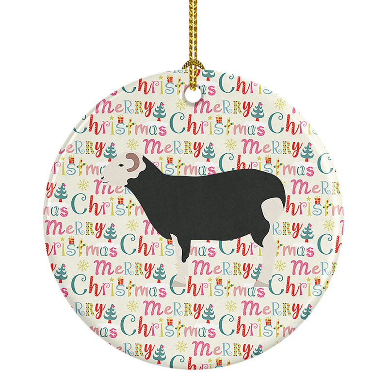 Herwick Sheep Christmas Ceramic Ornament