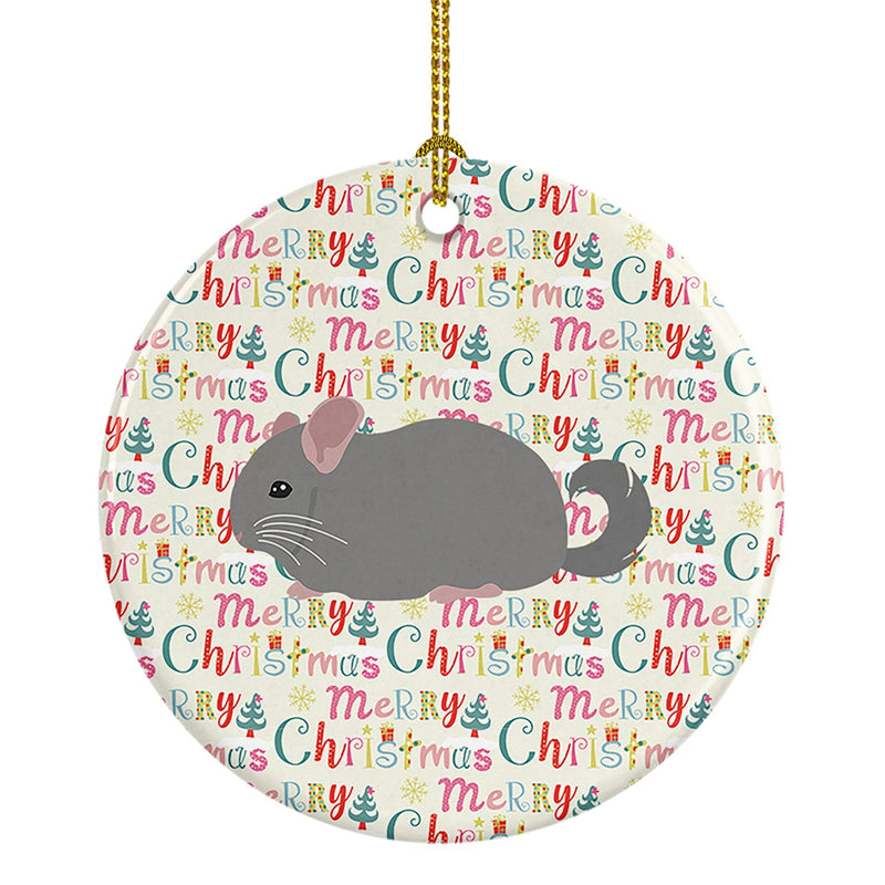 Agouti Chinchilla Christmas Ceramic Ornament
