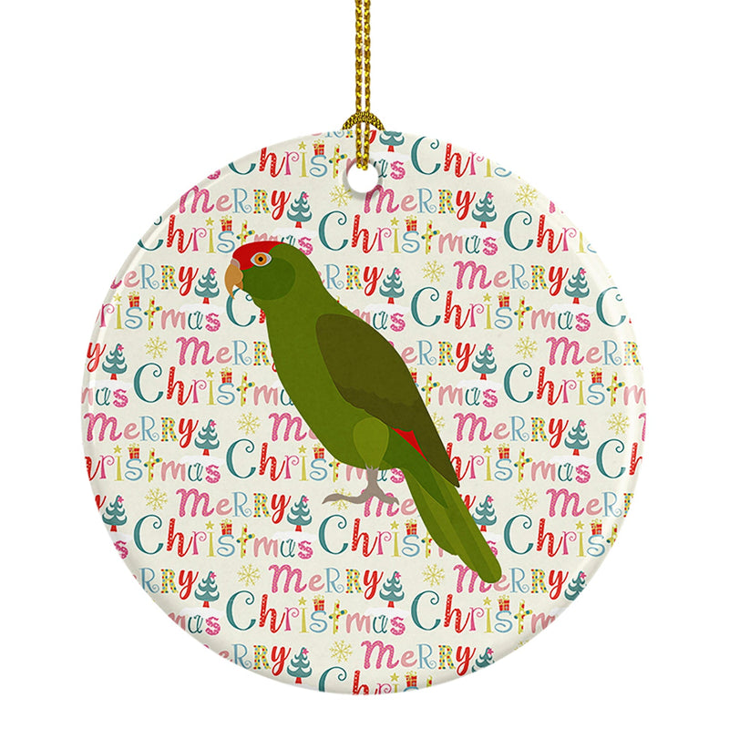 Amazon Parrot Christmas Ceramic Ornament