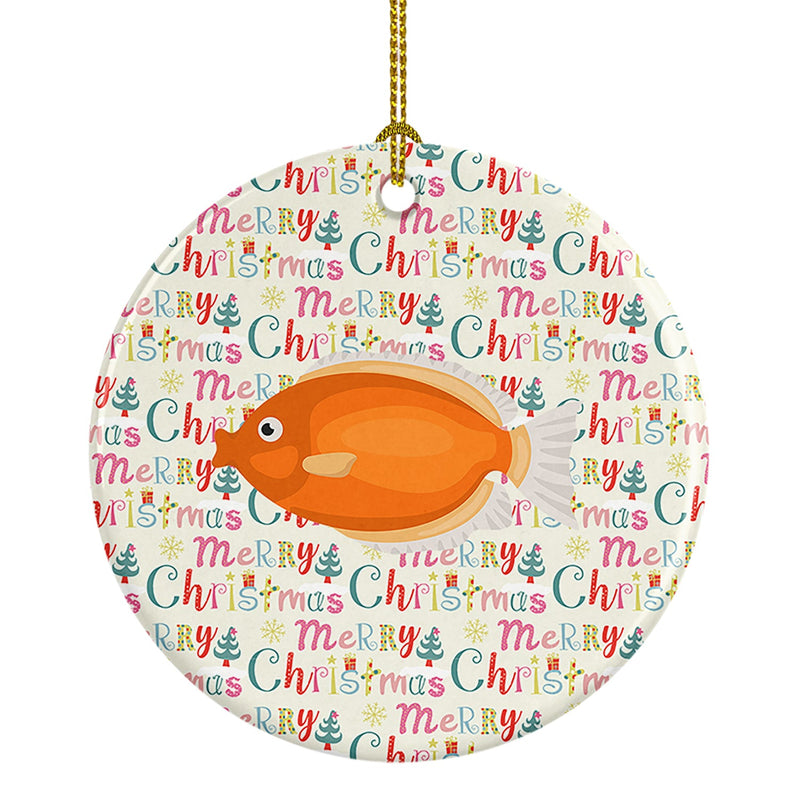 Kissing Gourami Christmas Ceramic Ornament