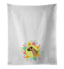 Border Terrier Easter White Kitchen Towel Set of 2