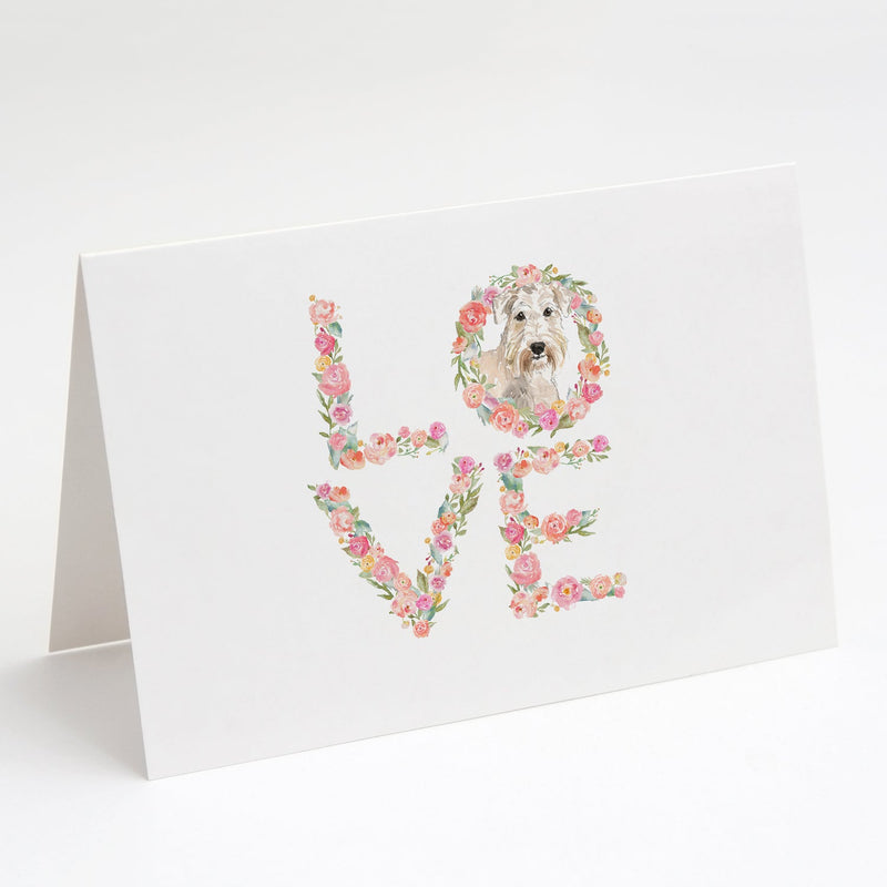 Wheaten Terrier Love Greeting Cards and Envelopes Pack of 8