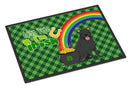 Black Pit Bull Terrier St. Patrick's Day Doormat - 24x36 Decorative Floor Mat – Indoor/Outdoor Rug with Artistic Flair