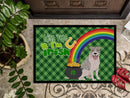 Blue Brindle Pit Bull Terrier St. Patrick's Day Doormat - 24x36 Decorative Floor Mat – Indoor/Outdoor Rug with Artistic Flair