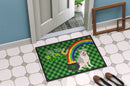 Blue Brindle Pit Bull Terrier St. Patrick's Day Doormat - 24x36 Decorative Floor Mat – Indoor/Outdoor Rug with Artistic Flair