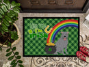 Blue Pit Bull Terrier St. Patrick's Day Doormat - 24x36 Decorative Floor Mat – Indoor/Outdoor Rug with Artistic Flair