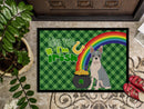 Blue Boston Terrier St. Patrick's Day Doormat - 24x36 Decorative Floor Mat – Indoor/Outdoor Rug with Artistic Flair