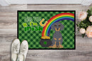 Blue and Tan Dachshund St. Patrick's Day Doormat - 24x36 Decorative Floor Mat – Indoor/Outdoor Rug with Artistic Flair