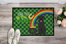 Black Labrador Retriever St. Patrick's Day Doormat - 24x36 Decorative Floor Mat – Indoor/Outdoor Rug with Artistic Flair