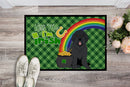 Black Newfoundland St. Patrick's Day Doormat - 24x36 Decorative Floor Mat – Indoor/Outdoor Rug with Artistic Flair