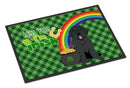 Black Newfoundland St. Patrick's Day Doormat - 24x36 Decorative Floor Mat – Indoor/Outdoor Rug with Artistic Flair