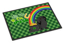 Black Pekingese St. Patrick's Day Doormat - 24x36 Decorative Floor Mat – Indoor/Outdoor Rug with Artistic Flair