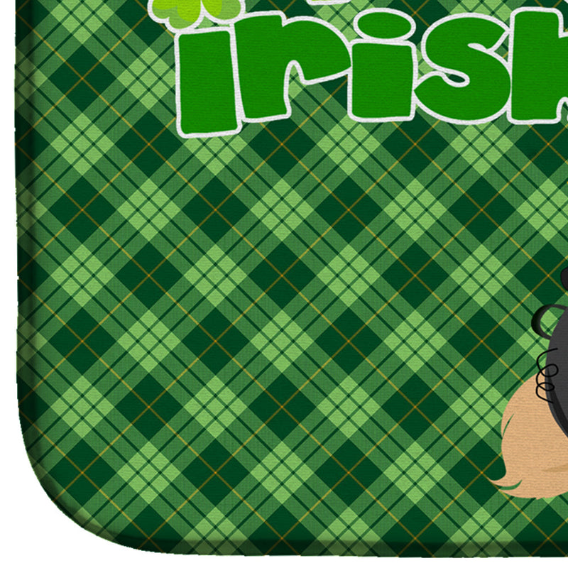 Gold Pekingese St. Patrick's Day Dish Drying Mat – Absorbent, Artistic Kitchen Essentials