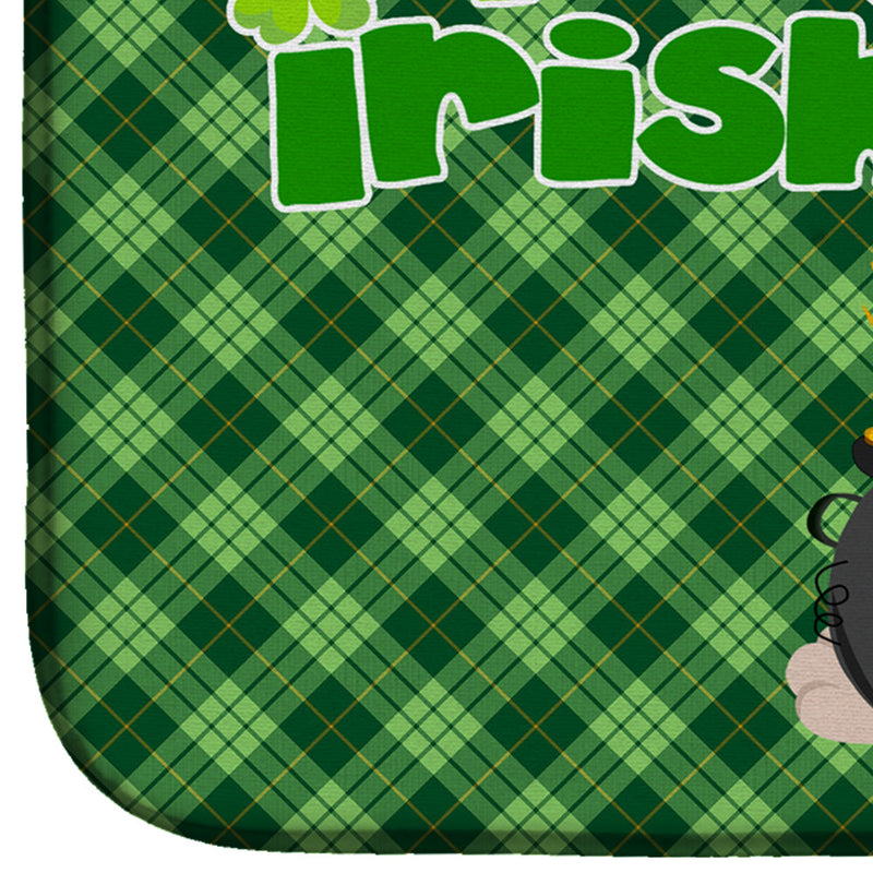 Fawn Pug St. Patrick's Day Dish Drying Mat – Absorbent, Artistic Kitchen Essentials