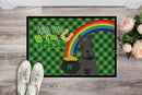 Black Scottish Terrier St. Patrick's Day Doormat - 24x36 Decorative Floor Mat – Indoor/Outdoor Rug with Artistic Flair