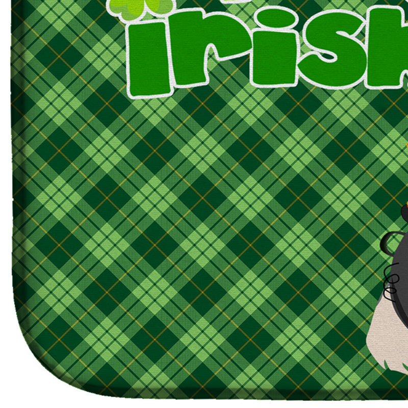 Blue Merle Sheltie St. Patrick's Day Dish Drying Mat – Absorbent, Artistic Kitchen Essentials
