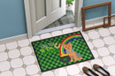 Blue and Tan Puppy Cut Yorkshire Terrier St. Patrick's Day Doormat - 24x36 Decorative Floor Mat – Indoor/Outdoor Rug with Artistic Flair
