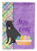 Black Pit Bull Terrier Easter Garden Flag – Decorative Outdoor Yard Flag