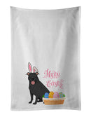 Black Pit Bull Terrier Easter White Kitchen Towel Set of 2 Dish Towels