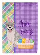 Blue Brindle Pit Bull Terrier Easter Garden Flag – Decorative Outdoor Yard Flag